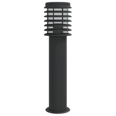 vidaXL Outdoor Floor Lamp Black 60 cm Stainless Steel 4