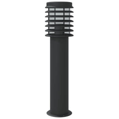 vidaXL Outdoor Floor Lamp Black 60 cm Stainless Steel 6