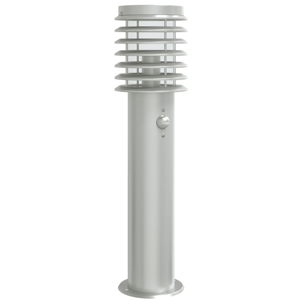 vidaXL Outdoor Floor Lamp with Sensor Silver 60 cm Stainless Steel 2