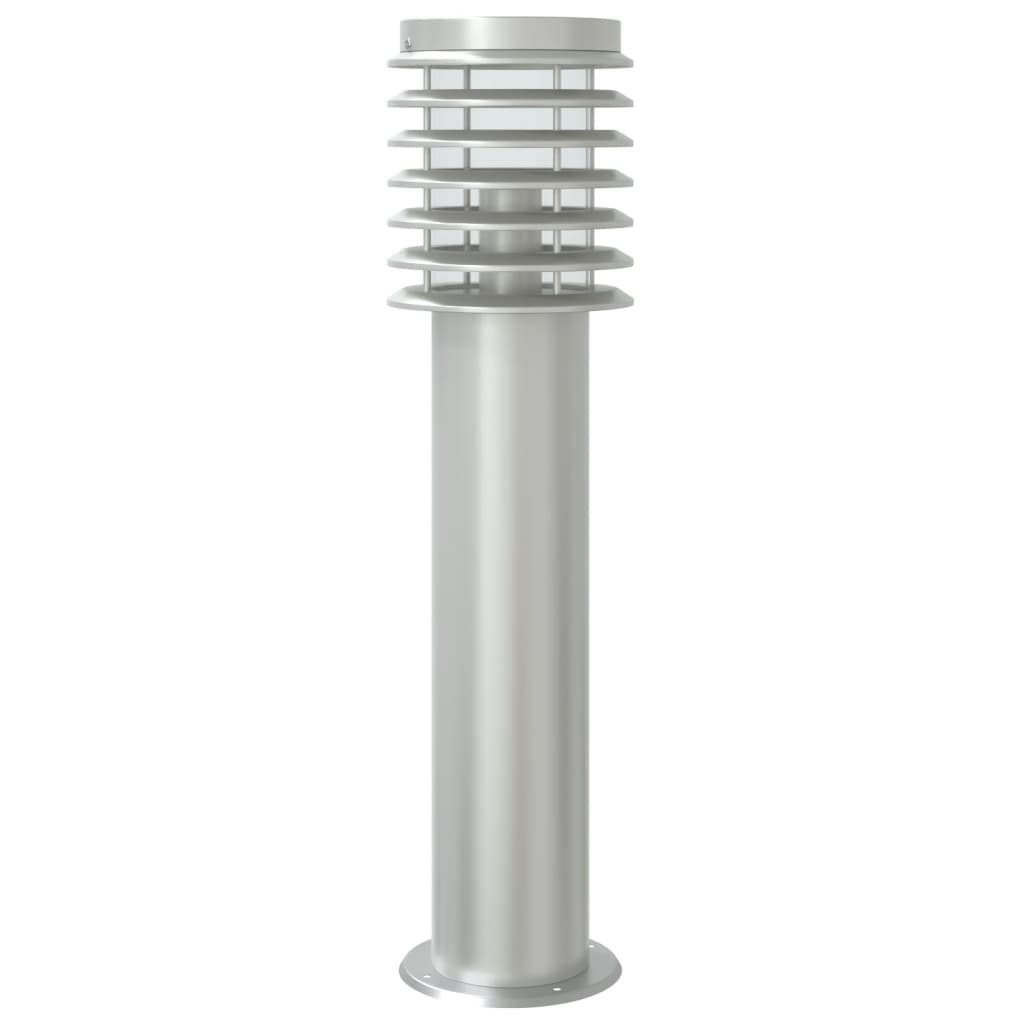 vidaXL Outdoor Floor Lamp with Sensor Silver 60 cm Stainless Steel 6