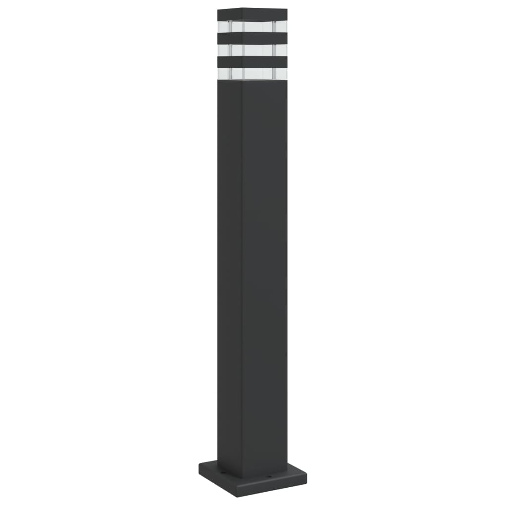 vidaXL Outdoor Floor Lamp Black 80 cm Aluminium 2