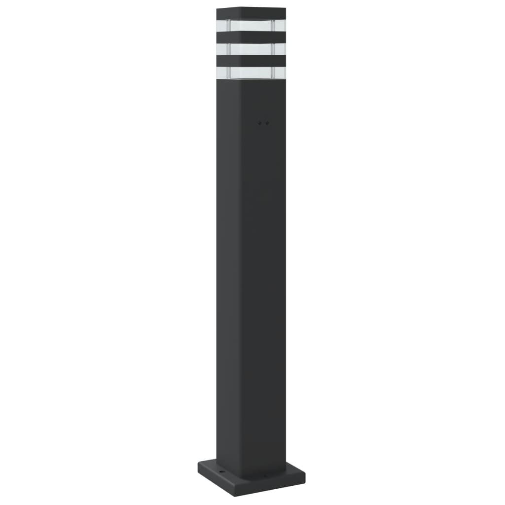 vidaXL Outdoor Floor Lamp Black 80 cm Aluminium 6