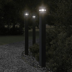 vidaXL Outdoor Floor Lamp Black Aluminium