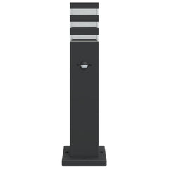 vidaXL Outdoor Floor Lamp with Sensor Black 50 cm Aluminium 4