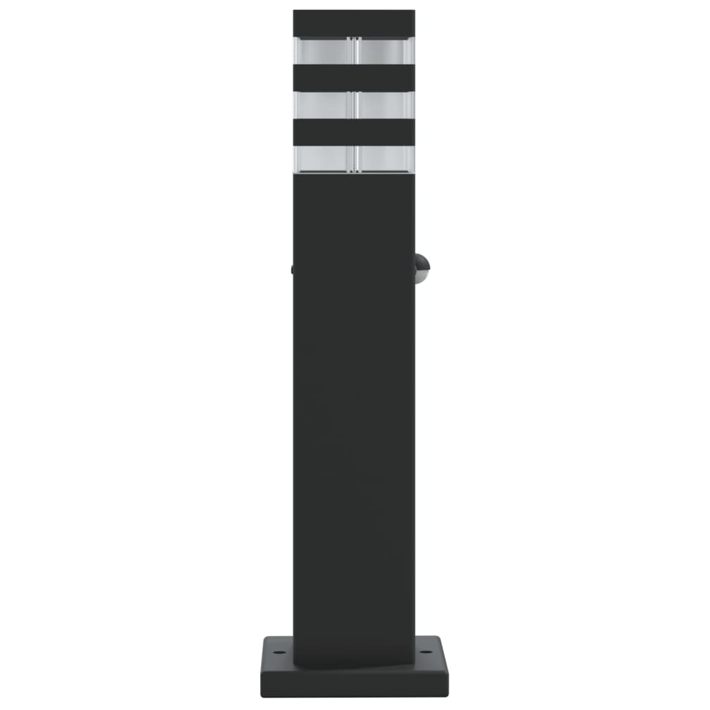 vidaXL Outdoor Floor Lamp with Sensor Black 50 cm Aluminium 5