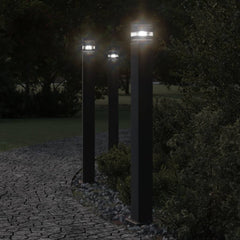 vidaXL Outdoor Floor Lamp Black Aluminium
