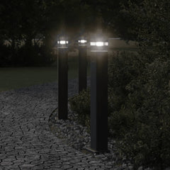 vidaXL Outdoor Floor Lamp Black Aluminium