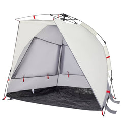 vidaXL Beach Tent 2-Person Grey Quick Release Waterproof 6