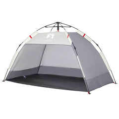 vidaXL Beach Tent 2-Person Grey Quick Release Waterproof 4
