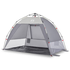 vidaXL Beach Tent 2-Person Grey Quick Release Waterproof 2