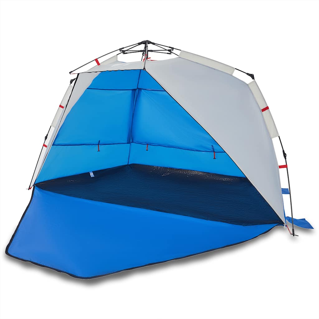vidaXL Beach Tent 3-Person Azure Blue Quick Release Waterproof 2