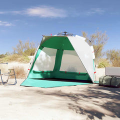 vidaXL Beach Tent 3-Person Sea Green Quick Release Waterproof 3