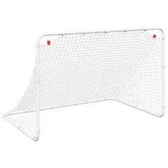 vidaXL Soccer Goal White 122x81x81 cm Steel 2