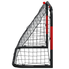 vidaXL Soccer Goal with Net Red and Black 90x48x71 cm Steel 5