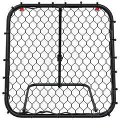 vidaXL Football Rebounder Adjustable Black 84x73x60-80 cm Steel 4