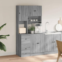 Kitchen Cabinet 95x50x180 cm Engineered Wood Grey sonoma