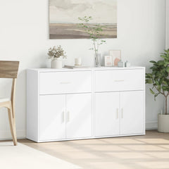 Sideboards 2 pcs 60x31x70 cm Engineered Wood White