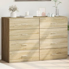 Sideboards 2 pcs 60x39x80 cm Engineered Wood Sonoma oak