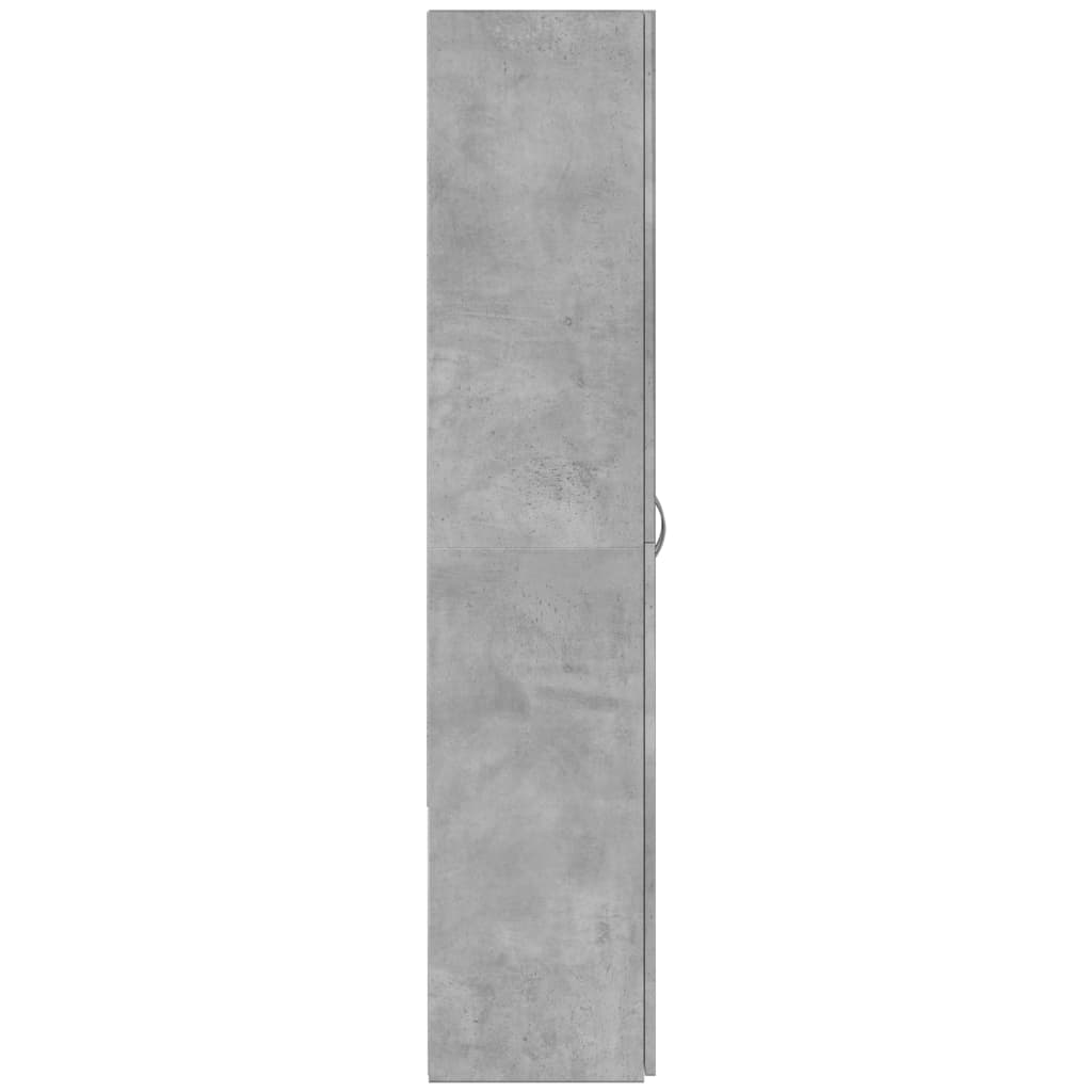 File Cabinet Engineered Wood 60 x 32 x 153 cm Concrete grey
