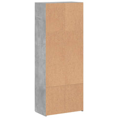 File Cabinet Engineered Wood 60 x 32 x 153 cm Concrete grey