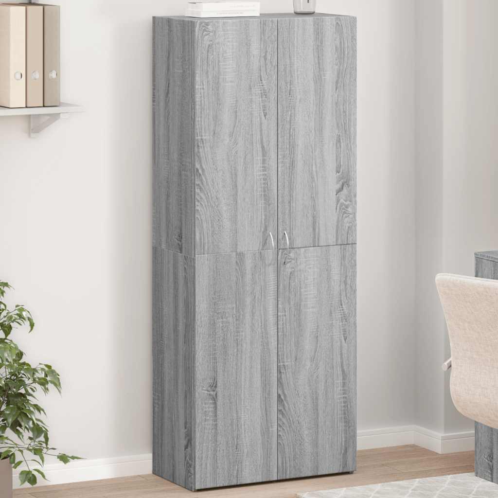 File Cabinet Engineered Wood 60 x 32 x 153 cm Grey sonoma