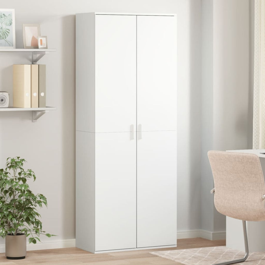 Highboard White Engineered Wood
