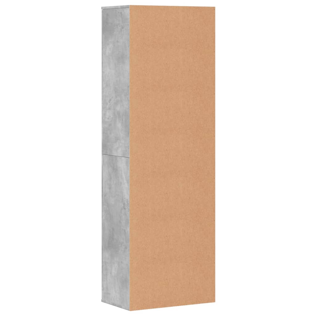 Highboard Concrete Grey Engineered Wood, image 5