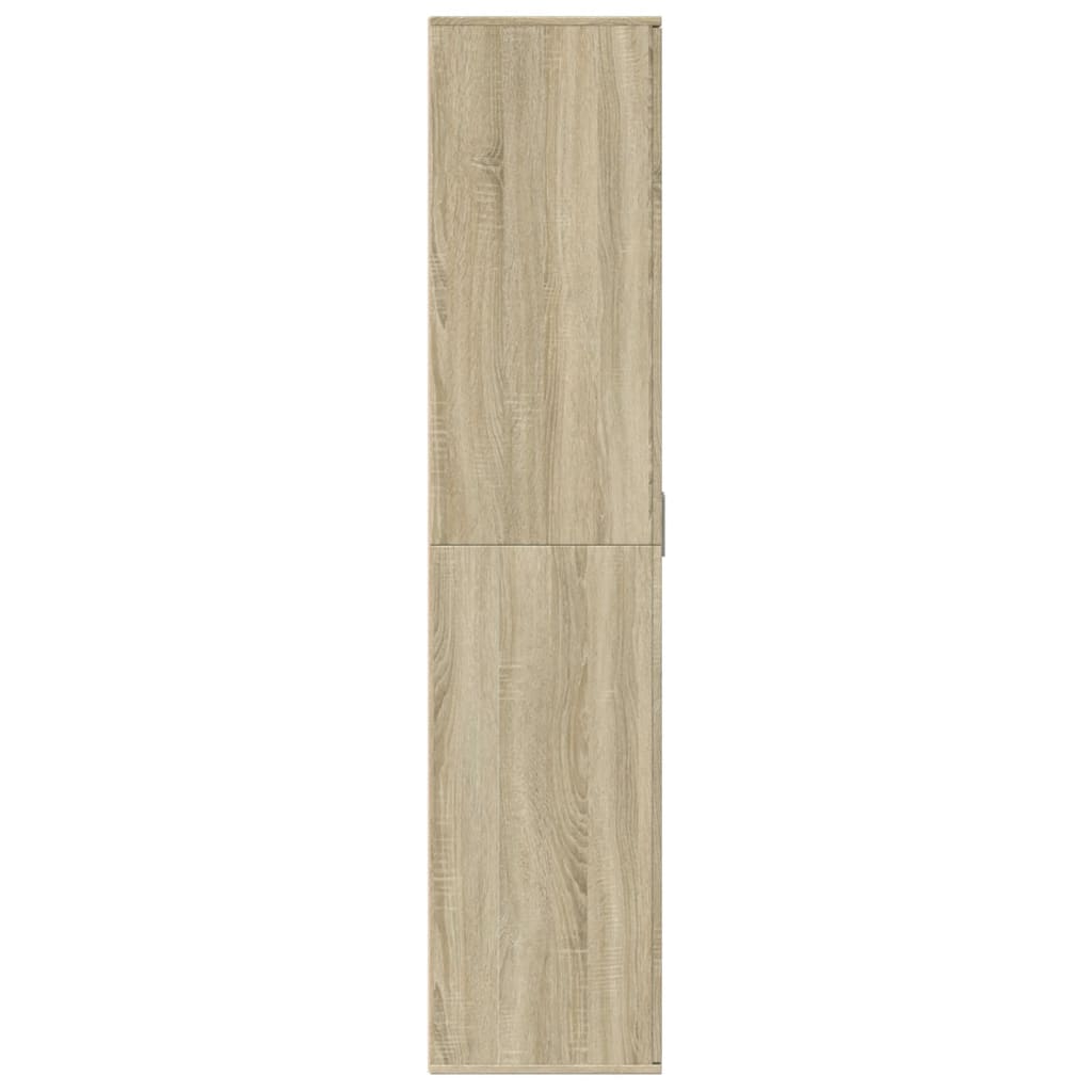 vidaXL Shoe Cabinet Sonoma Oak 80x39x178 cm Engineered Wood 4