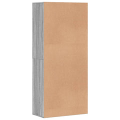 vidaXL Shoe Cabinet Grey Sonoma 80x39x178 cm Engineered Wood 5