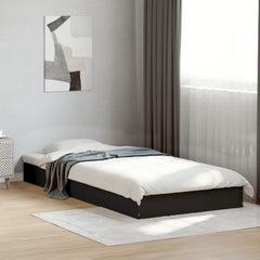 vidaXL Bed Frame without Mattress 75x190 cm Engineered Wood Height 17 cm