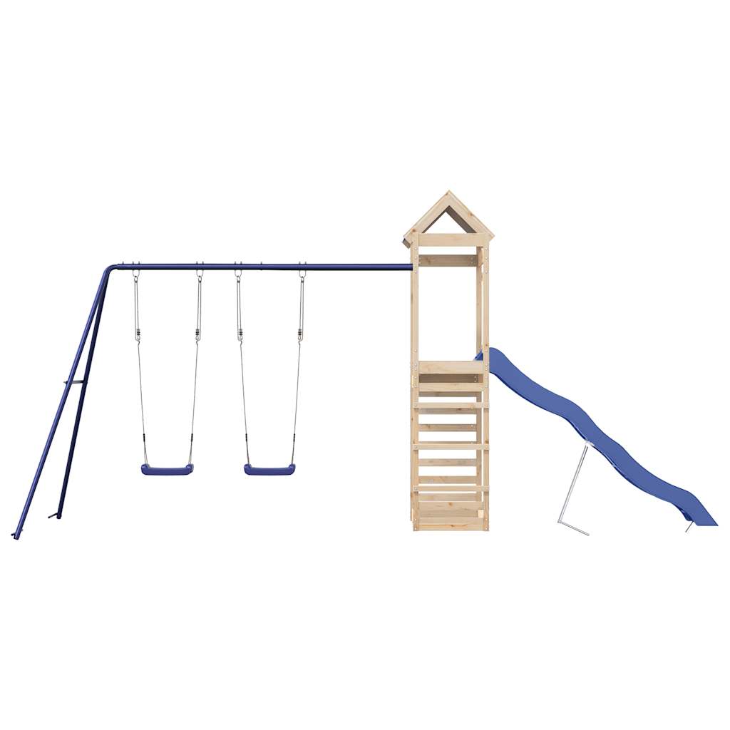 Outdoor Playset Solid Wood Pine Solid pine wood