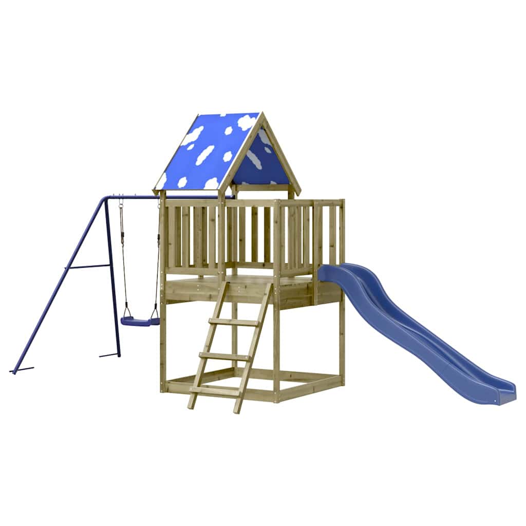 Outdoor Playset Solid Wood Pine Solid impregnated wood