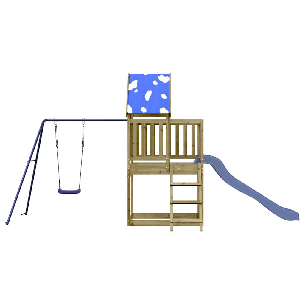 Outdoor Playset Solid Wood Pine Solid impregnated wood