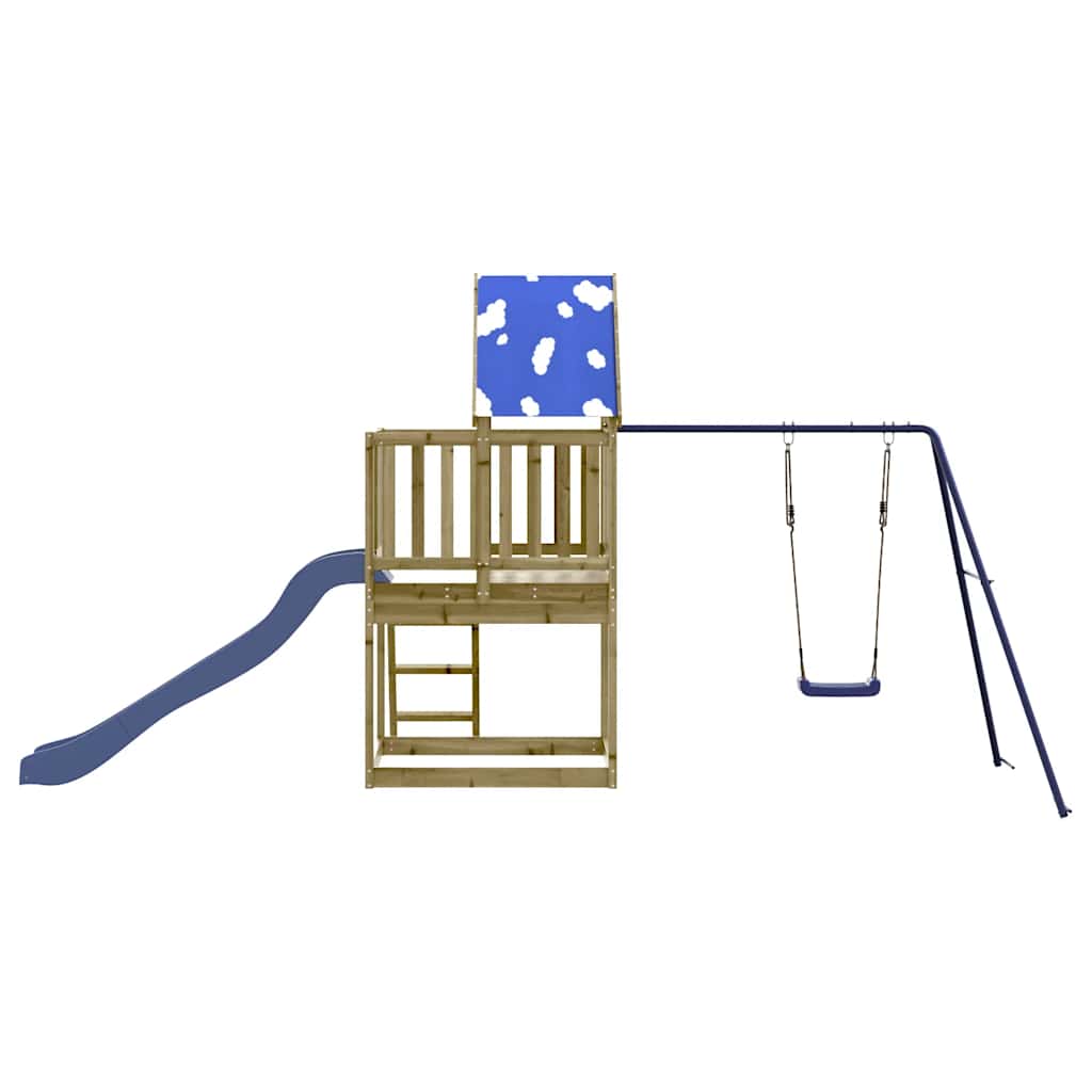 Outdoor Playset Solid Wood Pine Solid impregnated wood