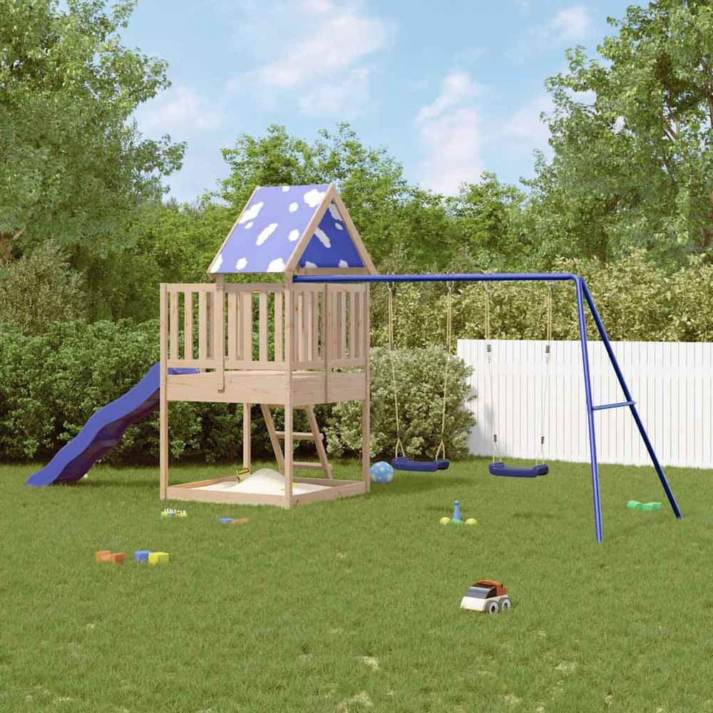 Outdoor Playset Solid Wood Pine Solid pine wood