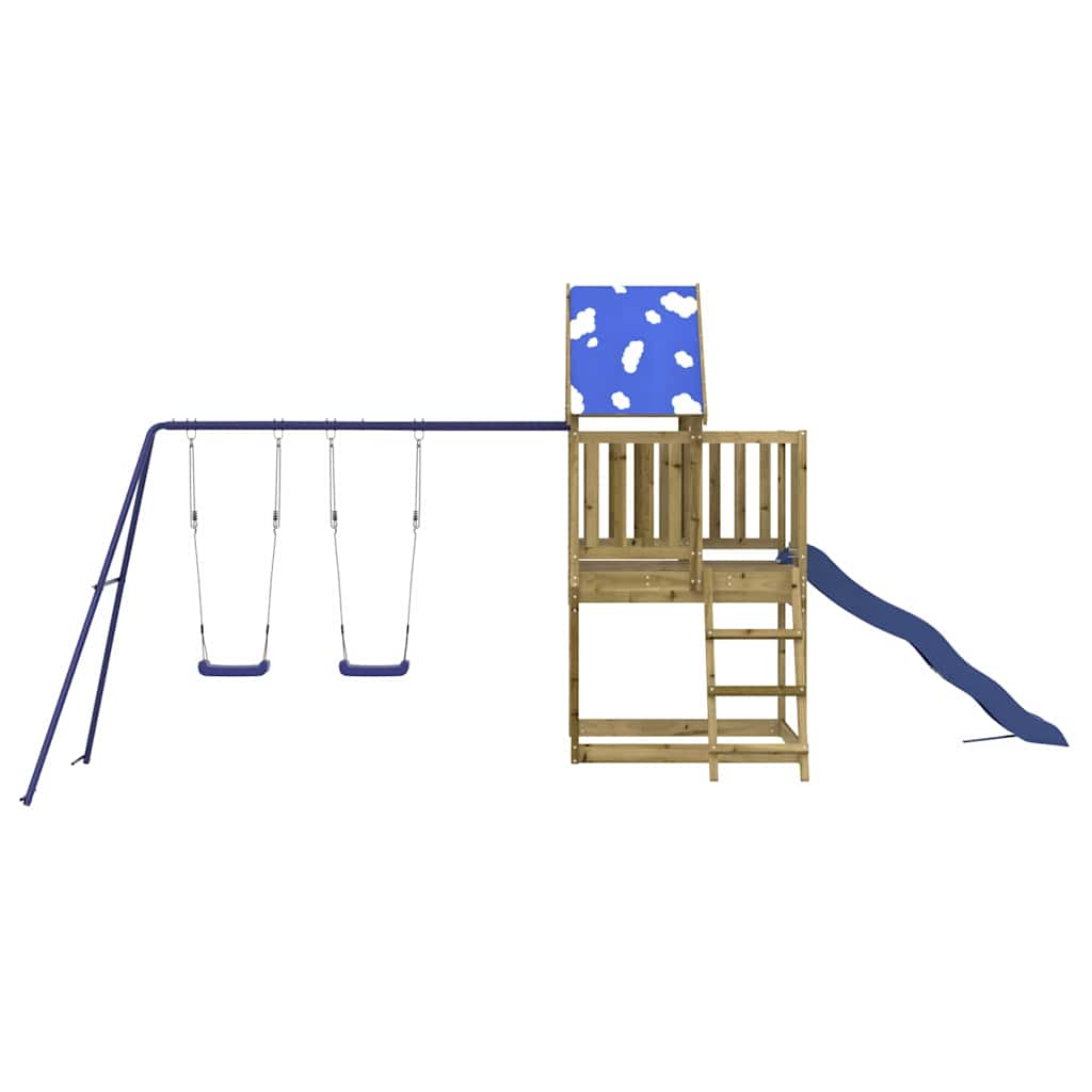 Outdoor Playset Solid Wood Pine Solid impregnated wood