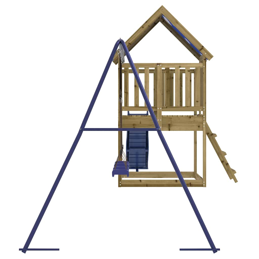 Outdoor Playset Solid Wood Pine Solid impregnated wood