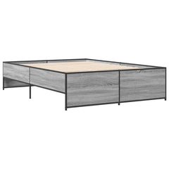 Bed Frame without Mattress Length 190 cm Grey Sonoma 135 cm