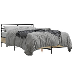 vidaXL Bed Frame without Mattress Sonoma Oak 120x190 cm Small Double 2