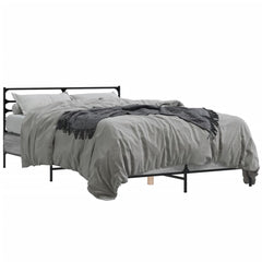 vidaXL Bed Frame without Mattress Grey Sonoma 120x190 cm Small Double 2