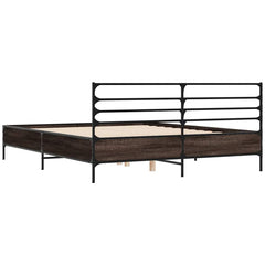 vidaXL Bed Frame without Mattress Brown Oak 120x190 cm Small Double 6