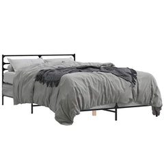 Bed Frame without Mattress Length 190 cm Grey sonoma 140 cm