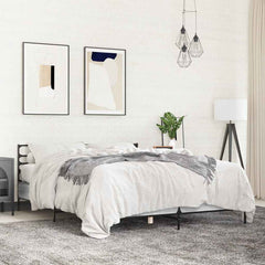 Bed Frame without Mattress Length 190 cm Grey sonoma 140 cm