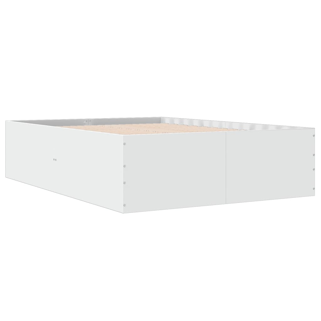 Bed Frame without Mattress 140x200 cm Height 45 cm White