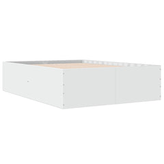 Bed Frame without Mattress 140x200 cm Height 45 cm White