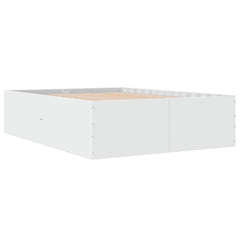 Bed Frame without Mattress 140x200 cm Height 45 cm White