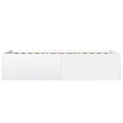Bed Frame without Mattress 90x200 cm Height 45 cm White