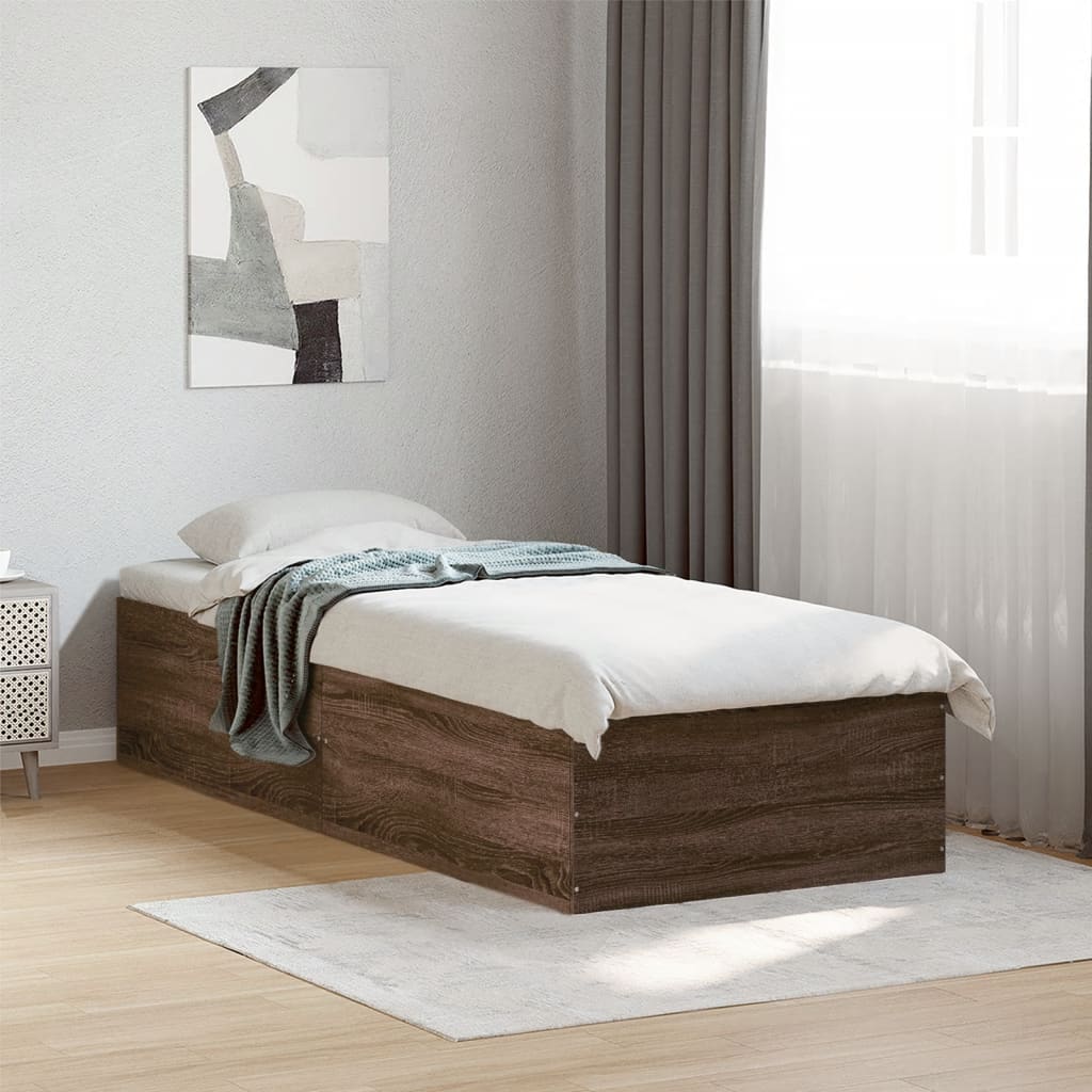 vidaXL Bed Frame without Mattress 100x200 cm Height 35 cm