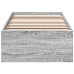vidaXL Bed Frame without Mattress Grey Sonoma 90x190 cm Single 4