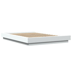 Bed Frame without Mattress 140x190 cm White